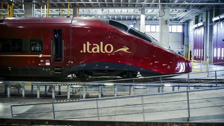 Maintenance des trains à grande vitesse d’Italo, en Italie 