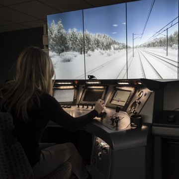 Simulateur de conduite, Belfort, France © Alstom / Pascal Aimar