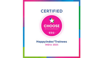CERTIFIED CHOOSE MYCOMPANY ESG HappyIndex Trainees INDIA 2024 