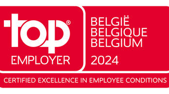top EMPLOYER BELGIUM 2024 - CERTIFIED EXCELLENCE IN EMPLOYEE CONDITIONS