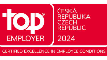 top EMPLOYER CZECH REPUBLIC 2024 - CERTIFIED EXCELLENCE IN EMPLOYEE CONDITIONS