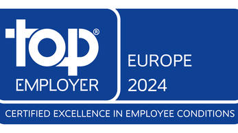 top EMPLOYER EUROPE 2024 - CERTIFIED EXCELLENCE IN EMPLOYEE CONDITIONS