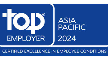top EMPLOYER ASIA PACIFIC 2024 - CERTIFIED EXCELLENCE IN EMPLOYEE CONDITIONS
