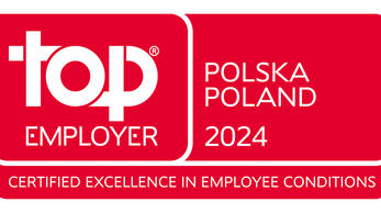top EMPLOYER POLAND 2024 - CERTIFIED EXCELLENCE IN EMPLOYEE CONDITIONS