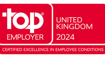 top EMPLOYER UNITED KINGDOM 2024 - CERTIFIED EXCELLENCE IN EMPLOYEE CONDITIONS