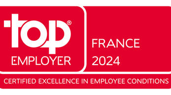 top EMPLOYER FRANCE 2024 - CERTIFIED EXCELLENCE IN EMPLOYEE CONDITIONS