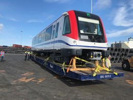 Delivery of the first two metro trains for Santo Domingo Line 2B