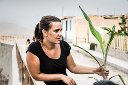 Manon is an architect, she supports the community in their projects. The Jazmines Community is located north of Lima. Alstom Foundation. Peru, March