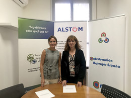 Alstom and the Madrid Asperger Association sign an agreement on professional internships