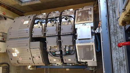 Prototype du système de stockage d’énergie du TER Hybride au banc de test sur le site Alstom à Tarbes