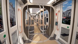 Amenagement interieur du tramway Citadis de Nantes