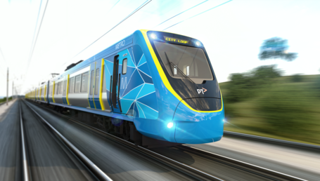 Melbourne XMU Train Exterior design. Copyright ALSTOM Advanced & Creative Design
