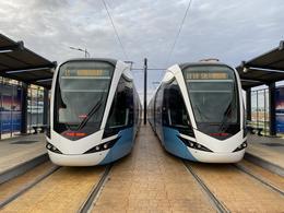 Citadis tramway in Mostaganem, Algeria