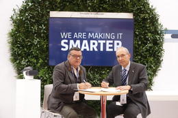 Leoploldo Maestu and José Luis Martinez Donoso (Fundacion ONCE) at Rail Live! Madrid 2023 