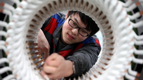 Winding of a motor, Xayeeco, China © Alstom / M. Hui