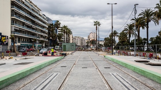 Construction of a new tramway line with SRS, Nice ©Alstom / TOMA - David Richard