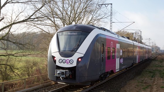 Coradia Continental Enno running in German countryside