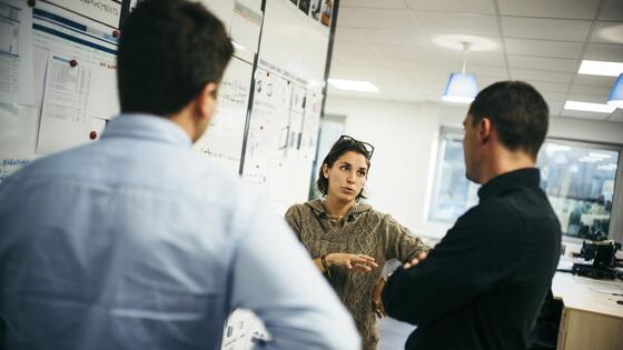 Service Engineering in the brand new offices of the Building 100. La Rochelle. France. November 2017.