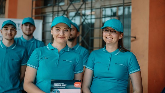 Hostesses from Ceske Drahy at Coradia iLint Railshow 