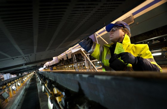 Maintenance activities on Coradia Meridian Train / Trenord Customer depot Fiorenza, Milano, Italy