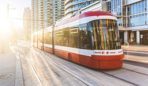 Toronto TTC car in sunshine
