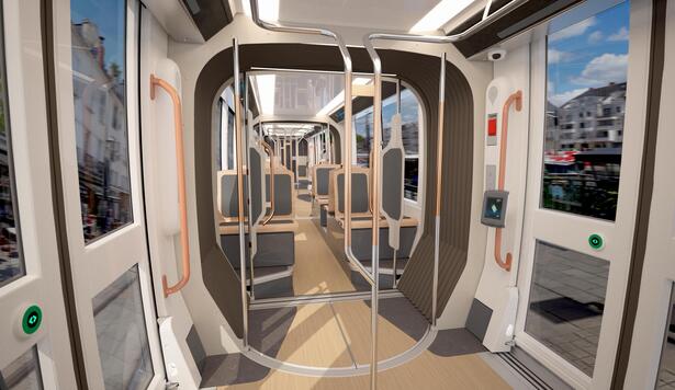 Amenagement interieur du tramway Citadis de Nantes
