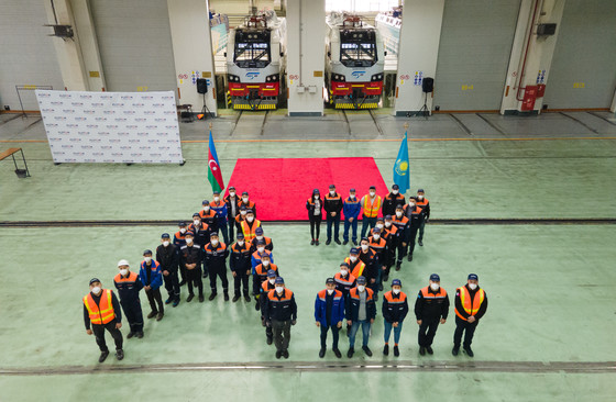 Flag off last loco for Azerbaijan