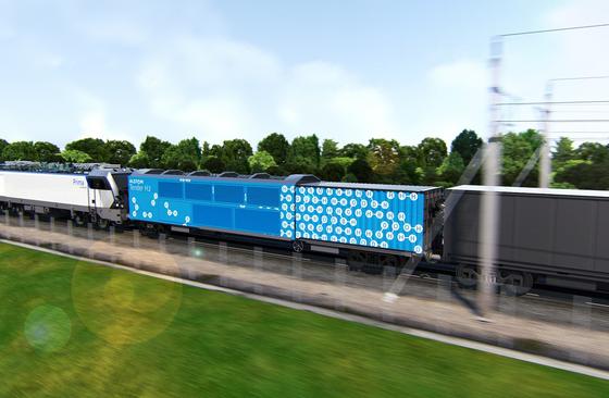 Wagon générateur Hydrogène Nestlé Waters Alstom