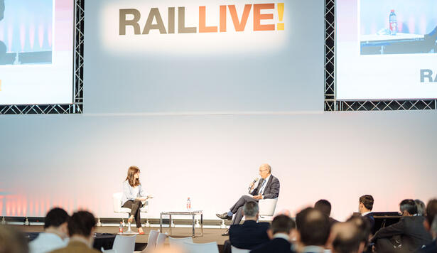 Leopoldu Maestu, MD Spain on stage at Rail Live 2021
