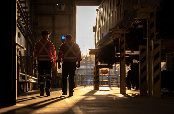 Alstom employee at Alstom site in Wulkuraka, Queensland in Australia