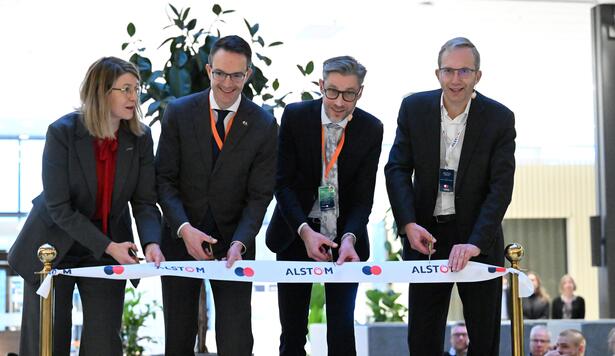 Cutting of ribbon at Vasteras innovation site opening in Sweden