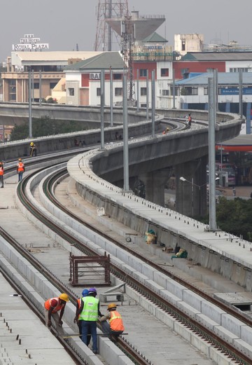 Track laying for the Chennai metro Infrastructure project. | Copyright/Ownership : Alstom Transport/ F. Christophoridès