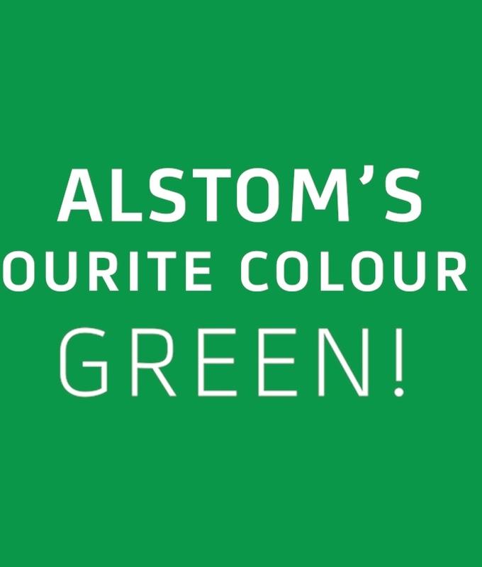 Alstom's favourite colour is... GREEN