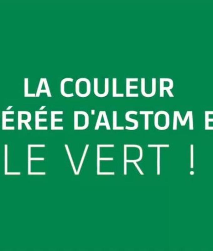 LA COULEUR PREFEREE D'ALSTOM EST... LE VERT!