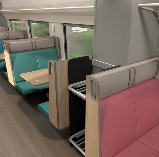 X'trapolis train Tren Maya interiors