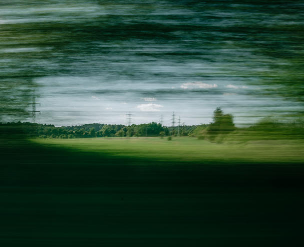 Alstom hydrogen railshow Czech countryside 