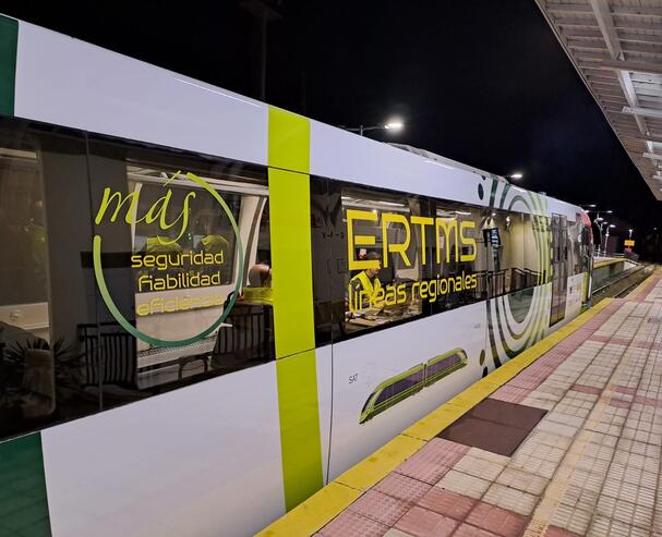 Pruebas ERTMS León Exterior tren