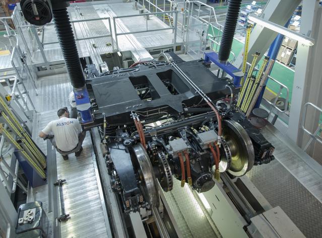 Calibration d’un bogie, Le Creusot, France©Alstom / R. Mouron