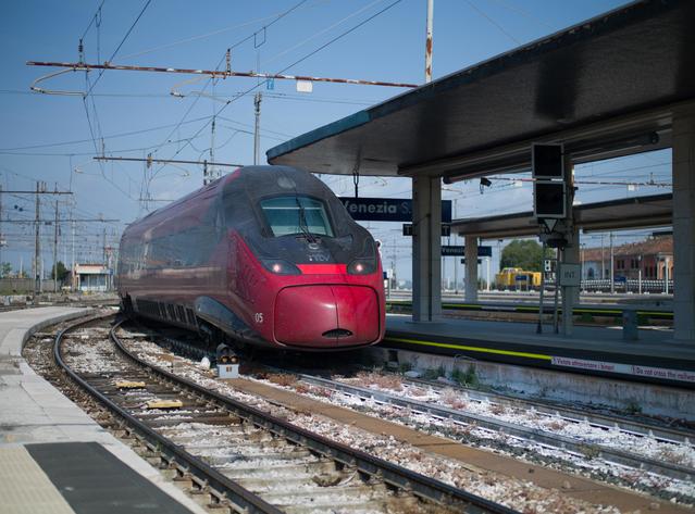 The latest Pendolino high-speed trains, produced in Italy