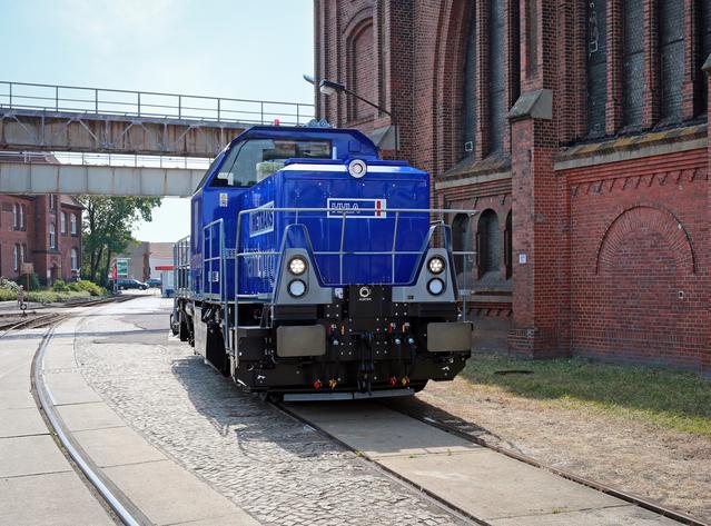 Traxx Shunter locomotive, known as Prima H3in Stendal - Germany